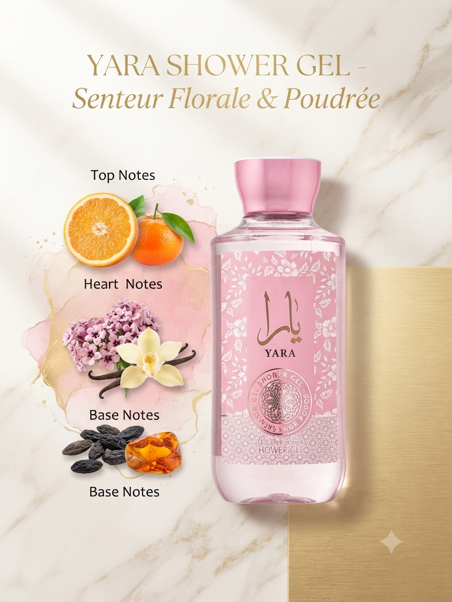 Gel Douche Yara Rose – 295ml